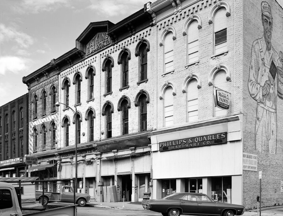 Vintage view from the southwest