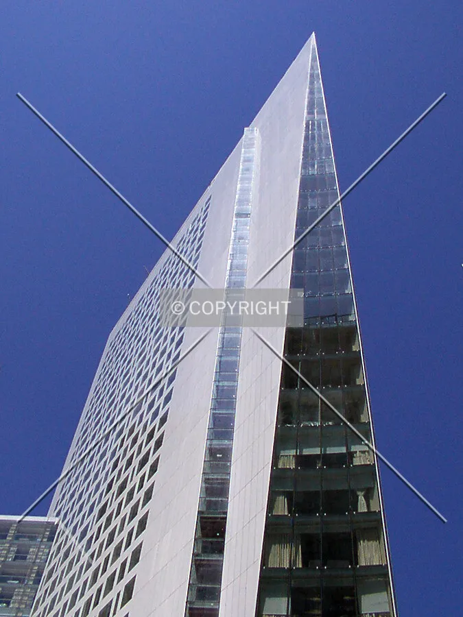 Looking up the knife blade