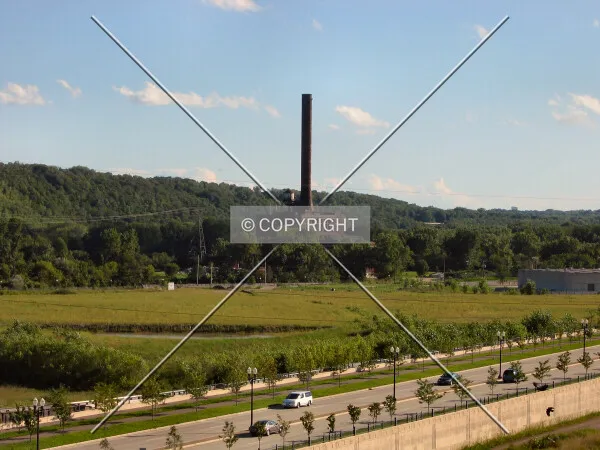 Distant view to the south from Cliff Street