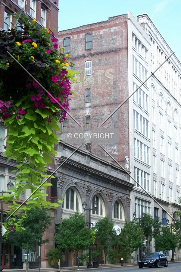 View from the northeast across Washington Avenue