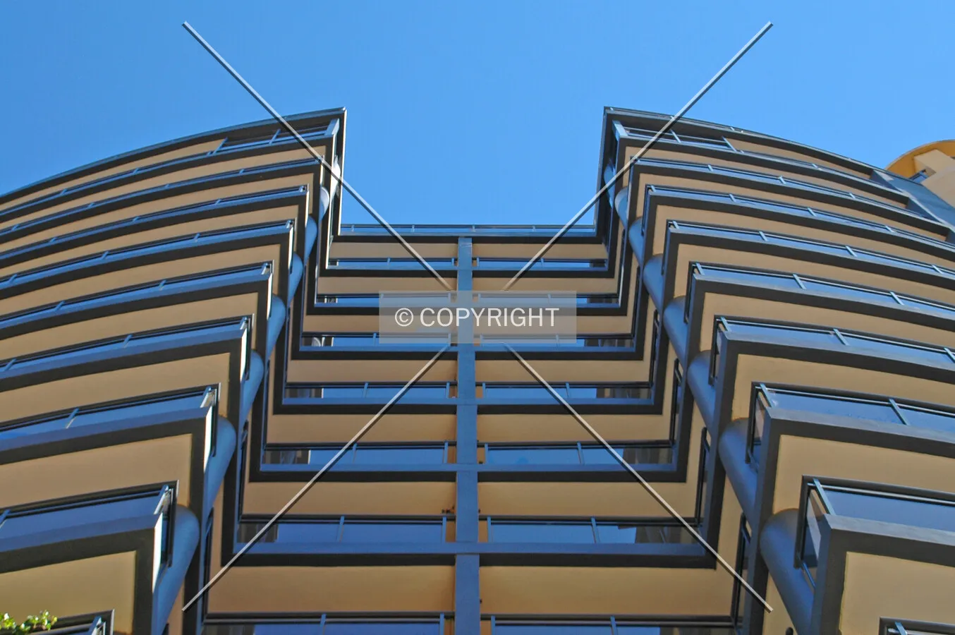 Looking up the northeast side