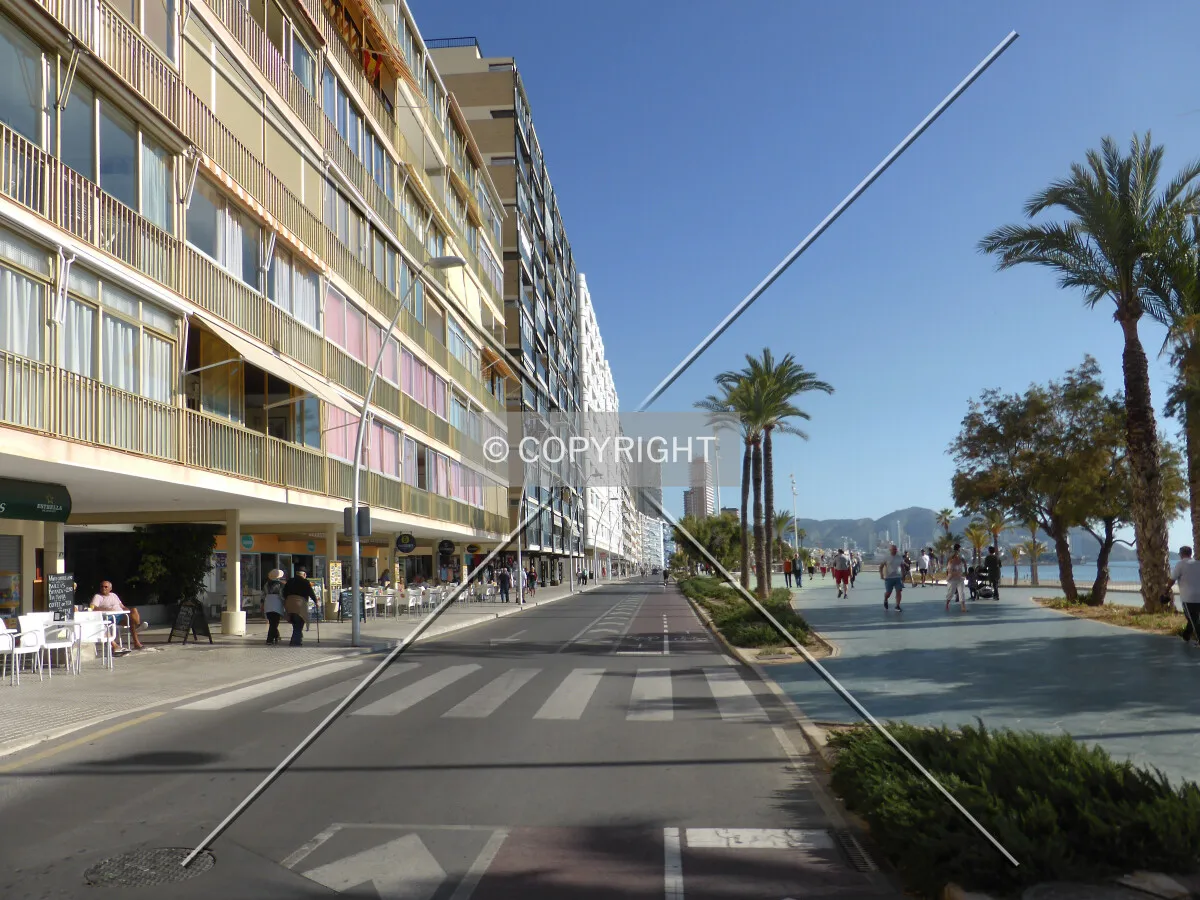 The beach at Benidorm, Spain