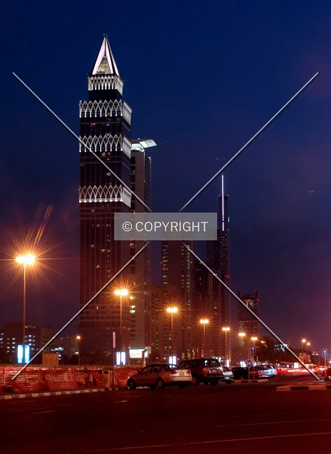 The eastern side of Sheikh Zayed Road