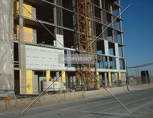 2nd Street facade, street level