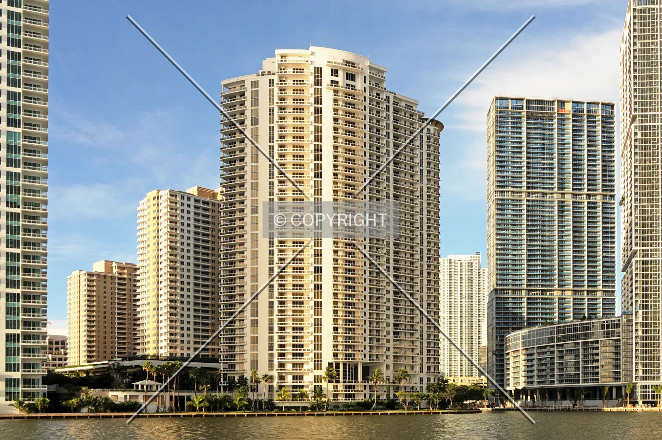View from the north across the Miami River
