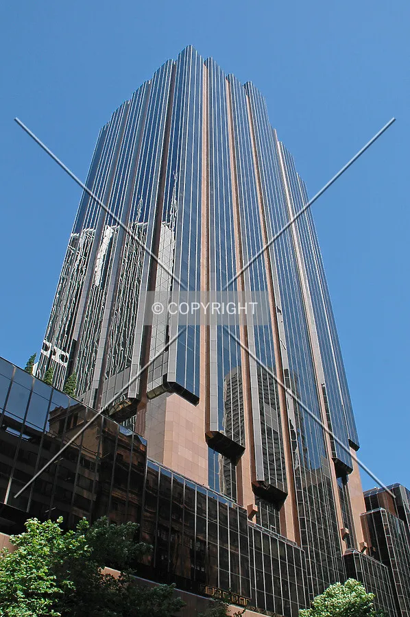 Looking up the northwest corner