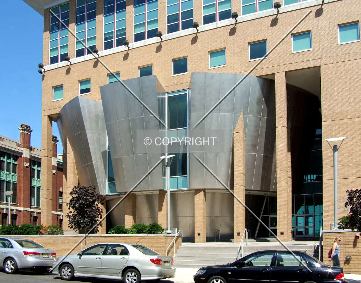 Main entrance on River Street from the southwest