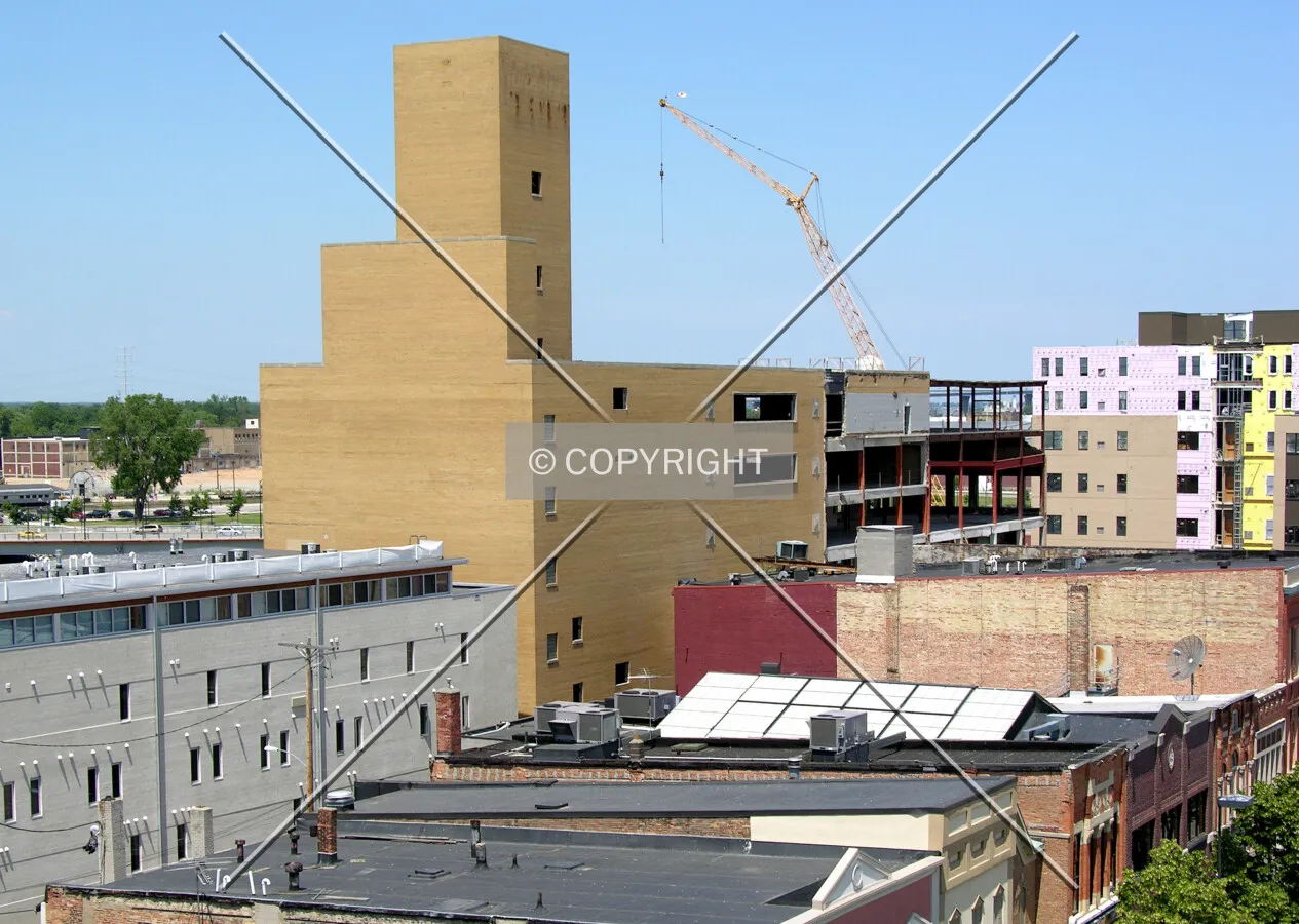 Elevated view from the south