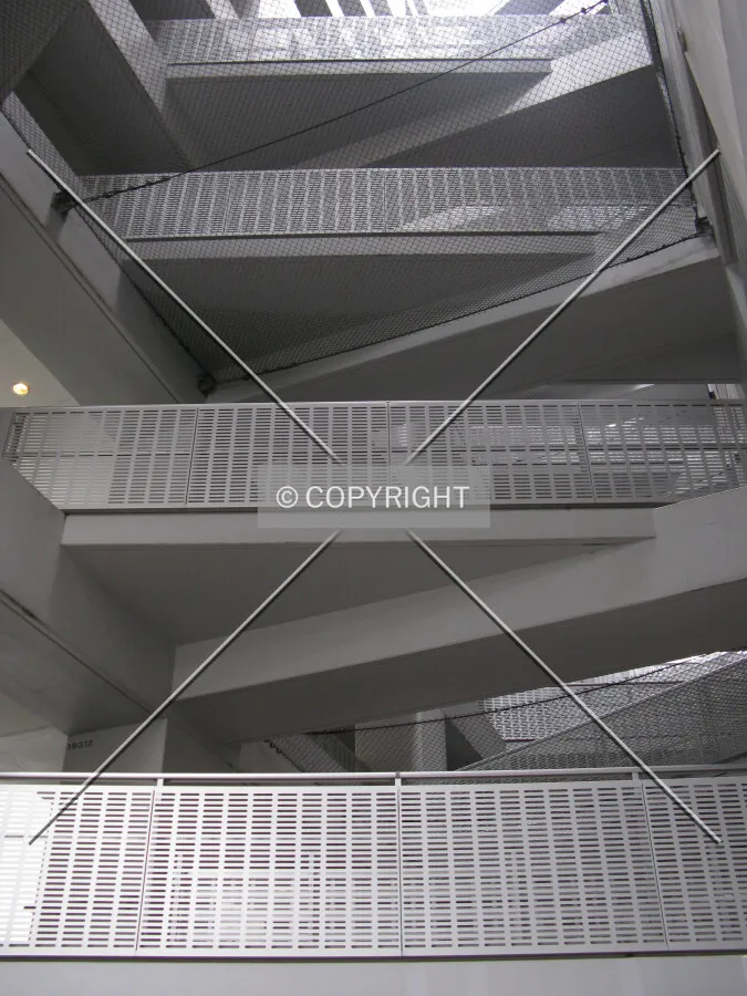 The second floor lobby