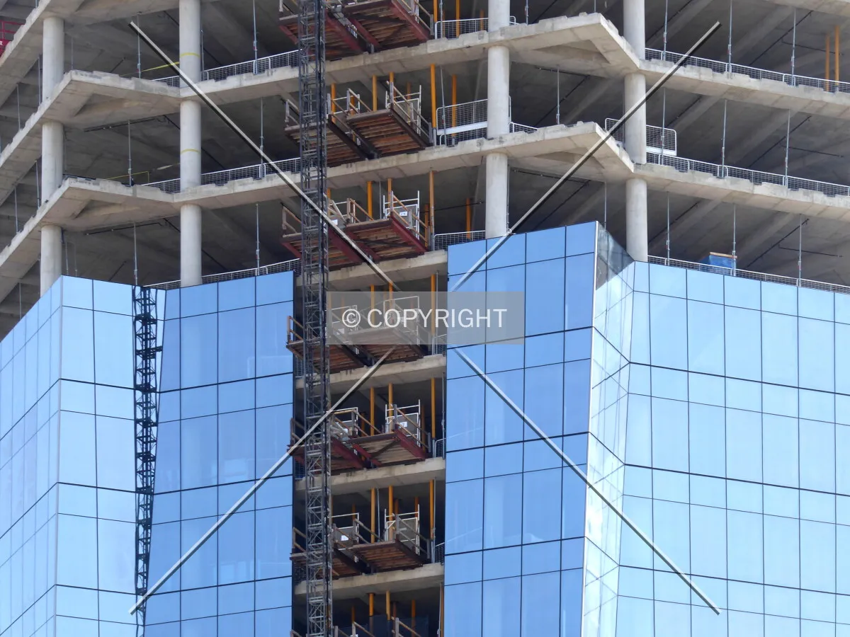 Northeastern facade installation