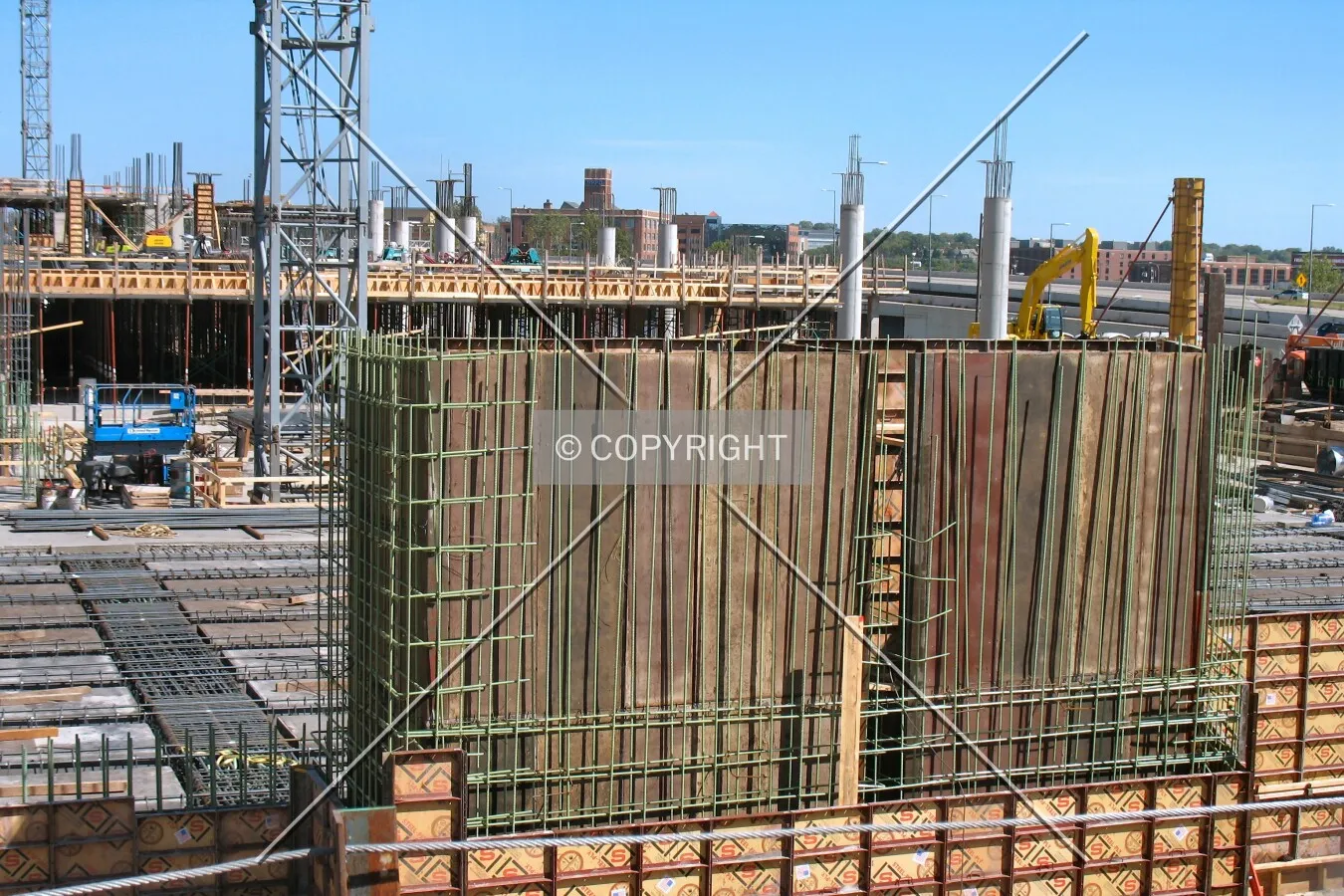 Formwork next to Jackson Street