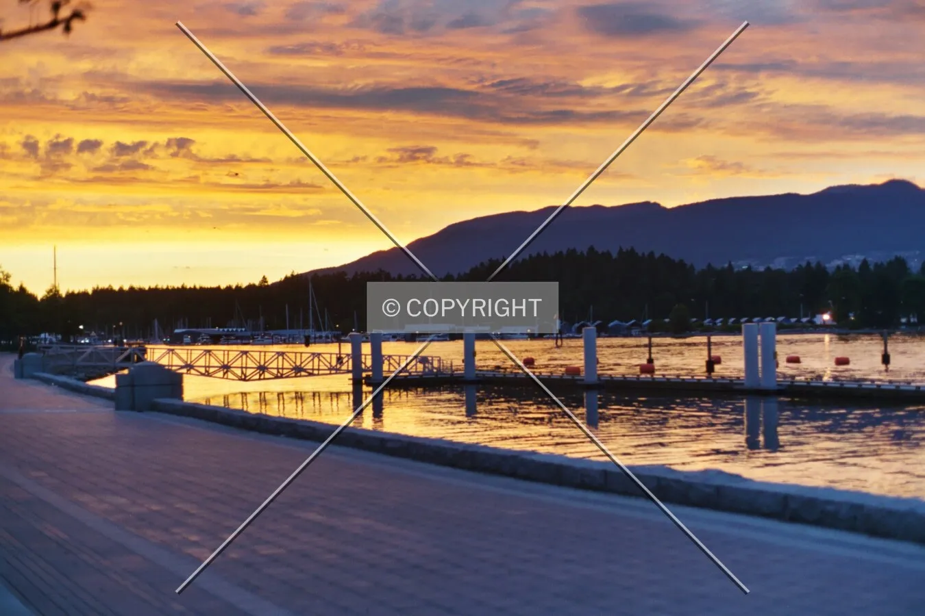 Sunset over Coal Harbour