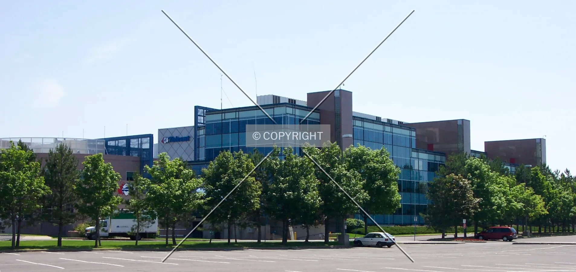 View of the complex from Telesat Drive, facing southeast