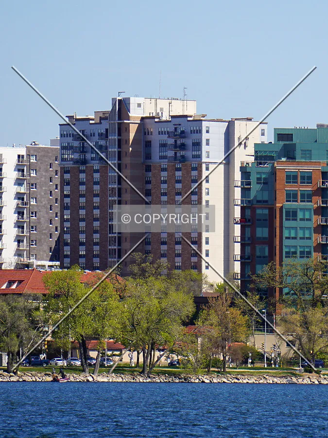 Distant view from the southwest; May 9, 2020