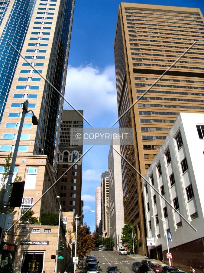 Looking east from 2nd Ave
