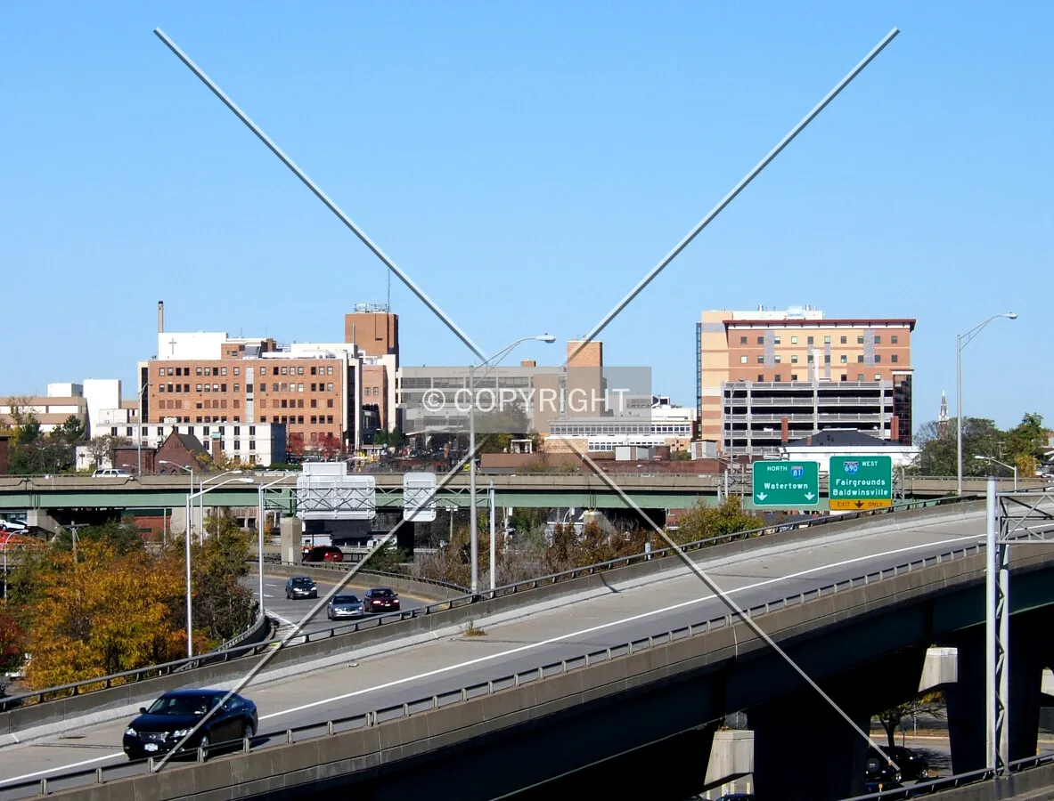 View from the southeast