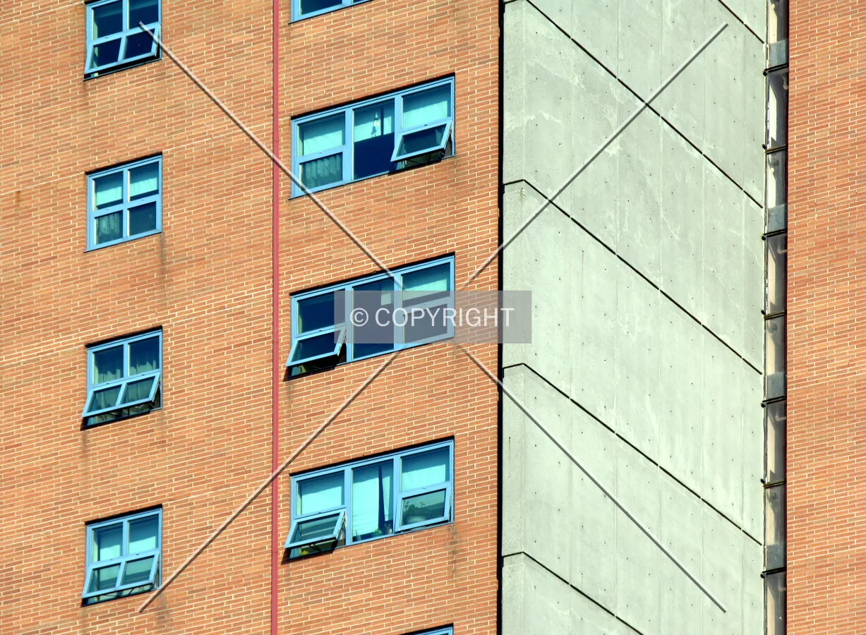 Detail of the facade on the northeast corner