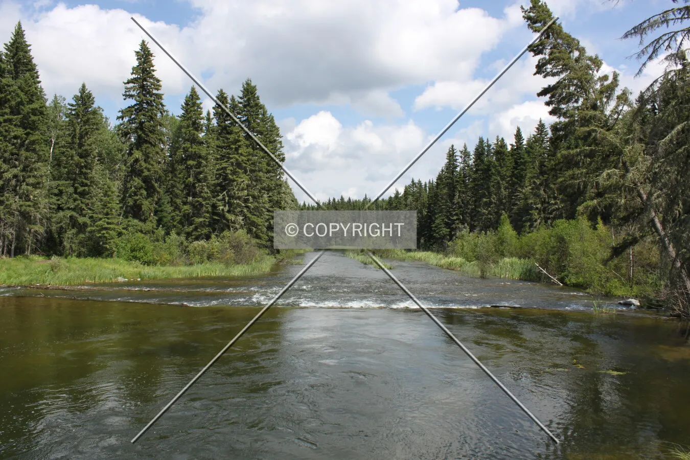 View of Waskesiu river