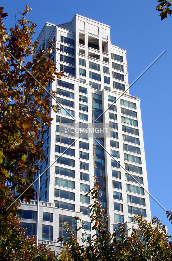 Looking up from Riverside Park