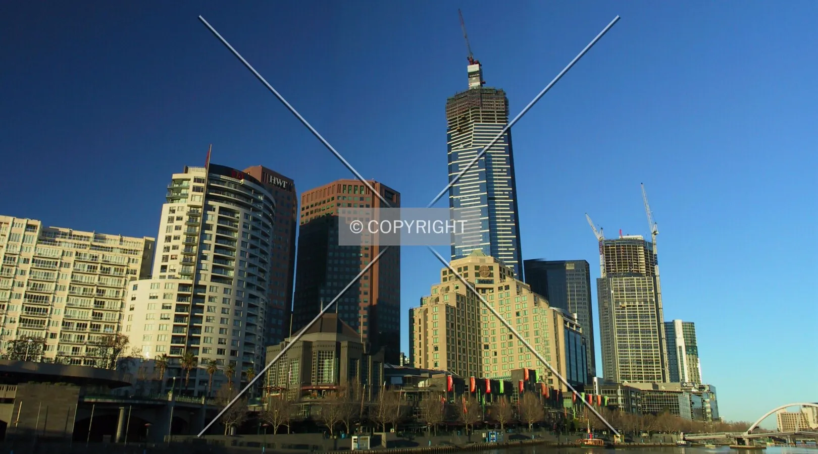 View from the northeast from Princes Bridge