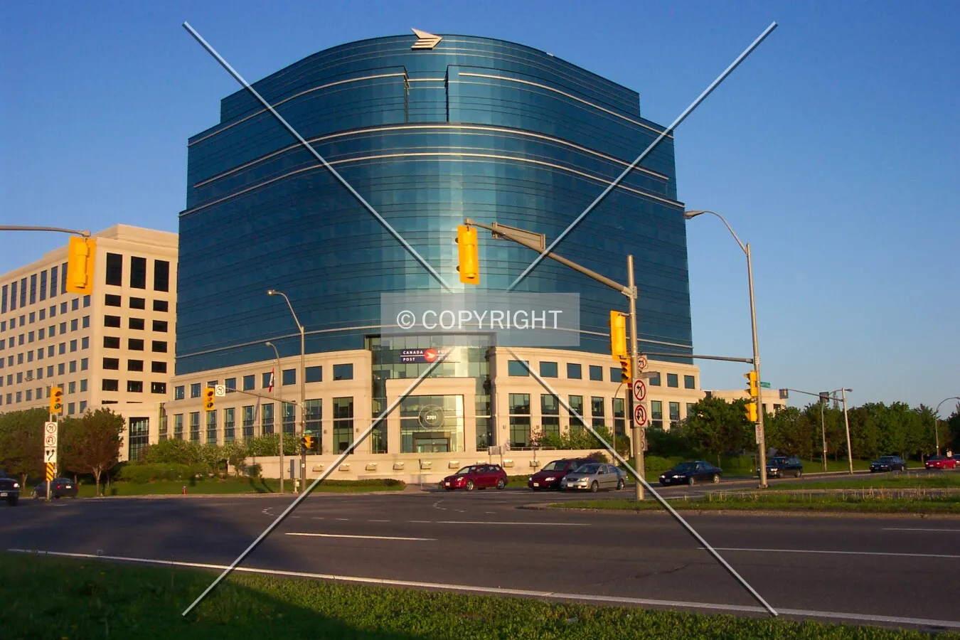 View from the corner of Riverside Drive and Heron Road