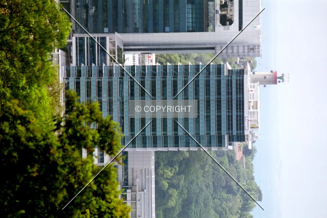 Side view from nearby cable car station