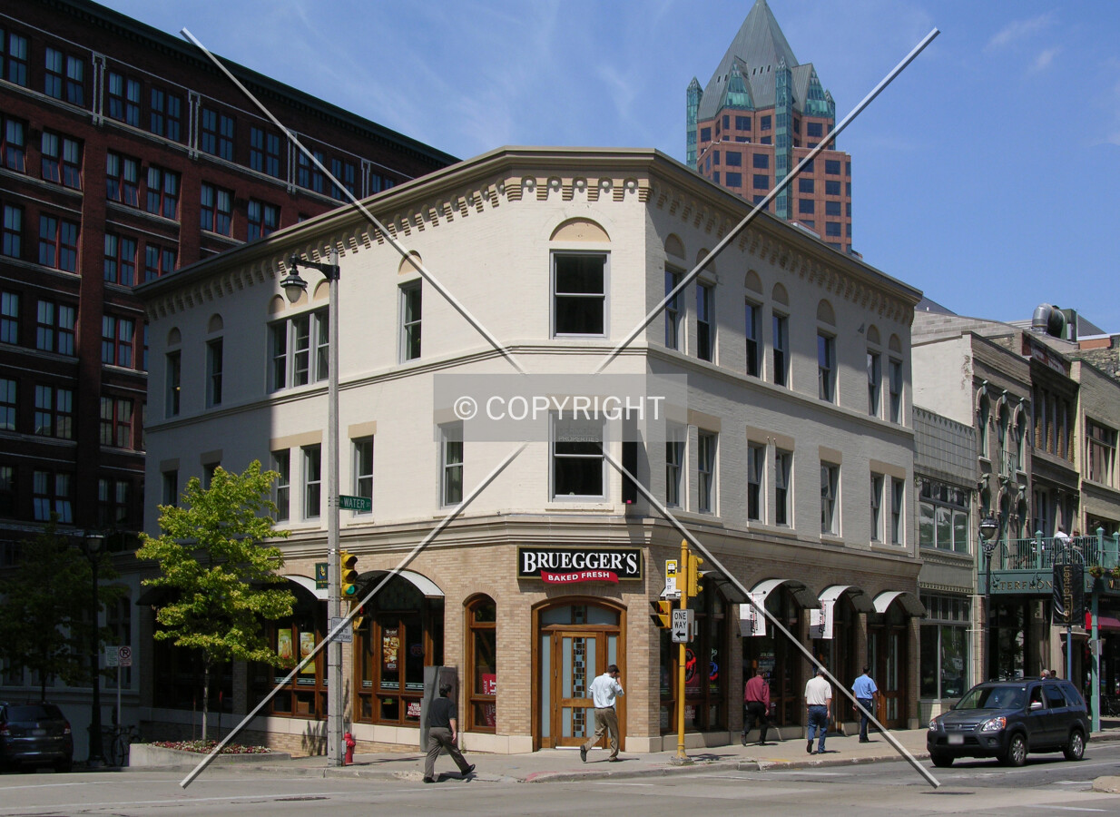 From across North Water Street to the southeast