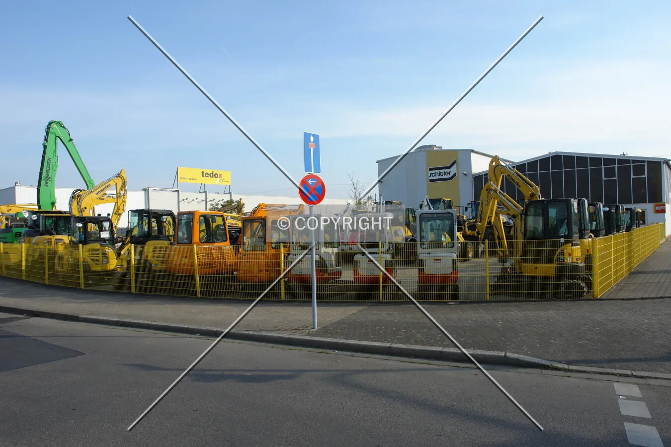 Construction vehicle rental shop