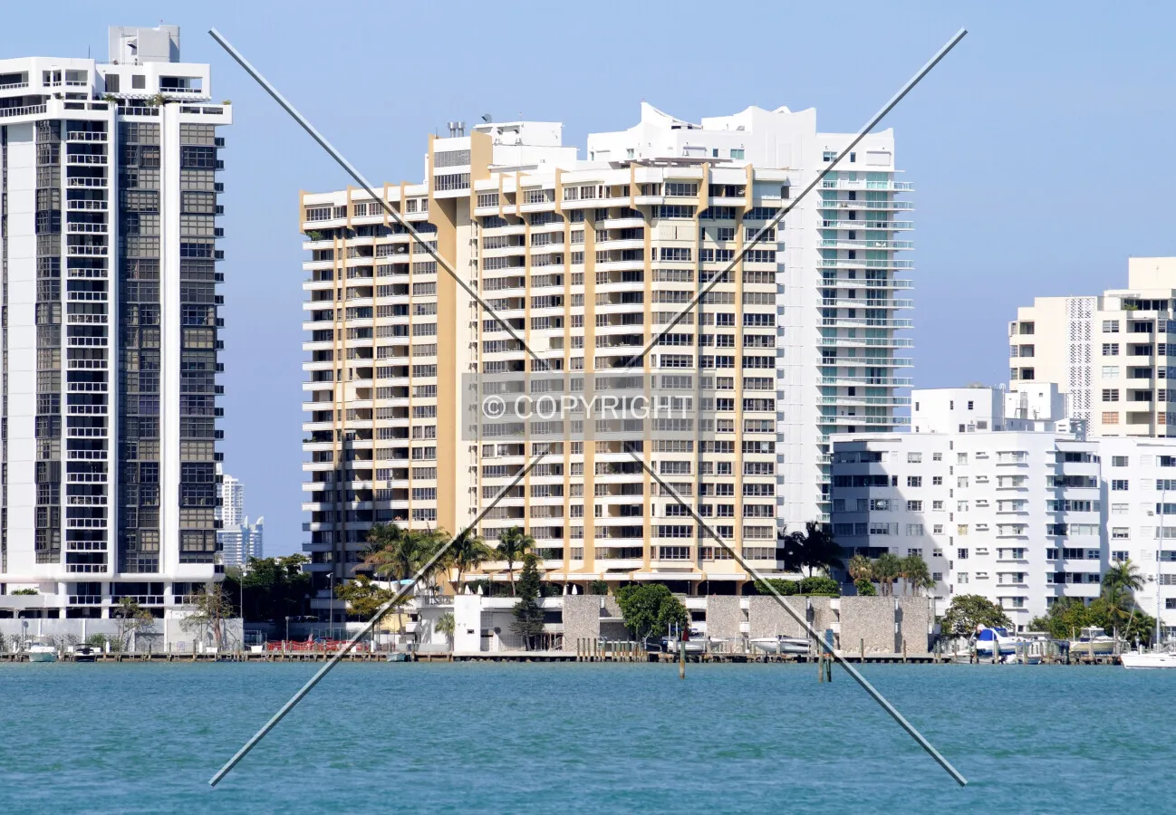 View from the southwest along Biscayne Bay