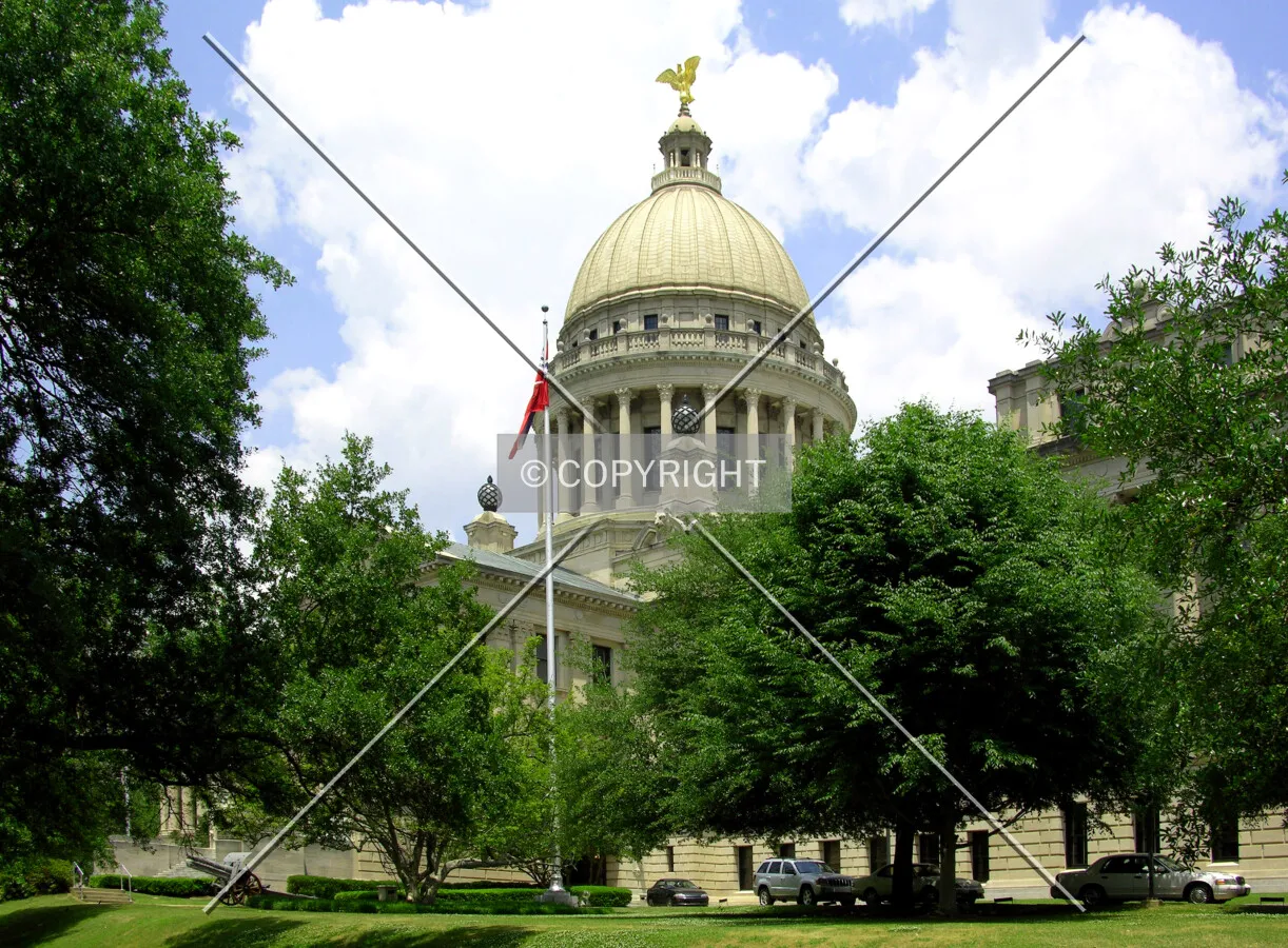 Looking northwest from the capitol grounds