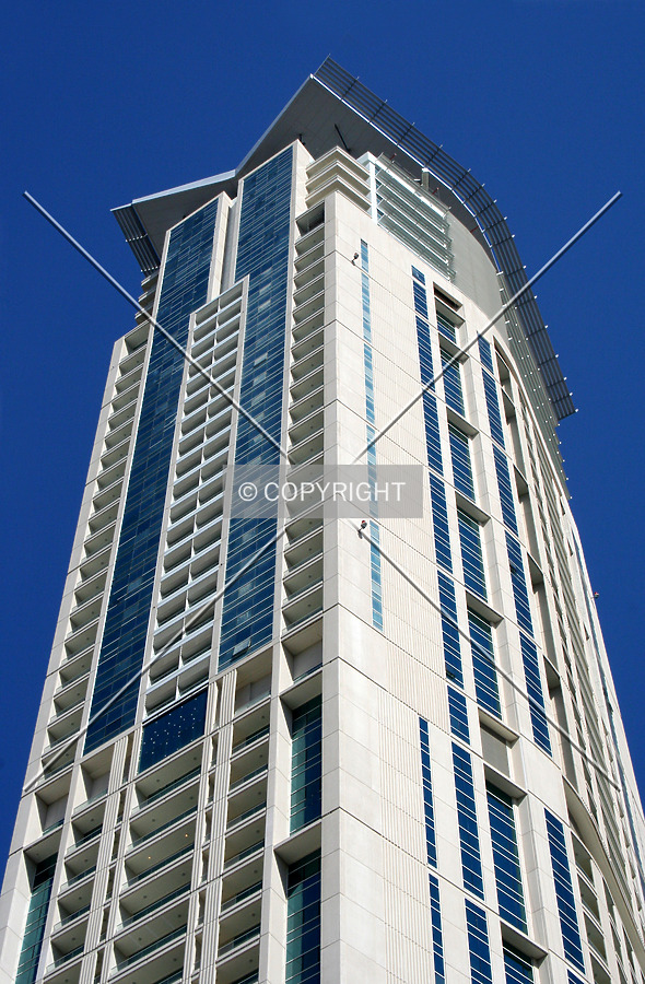 Looking up from the base