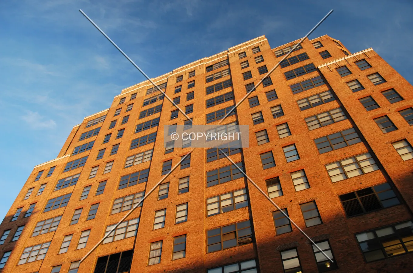 Looking up from 9th Avenue