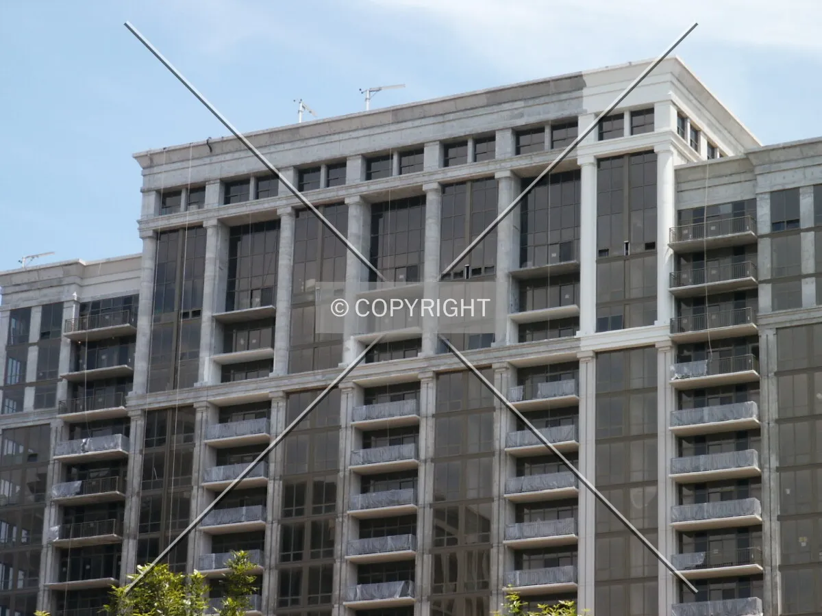 Upper floors partially painted; 22 June 2003