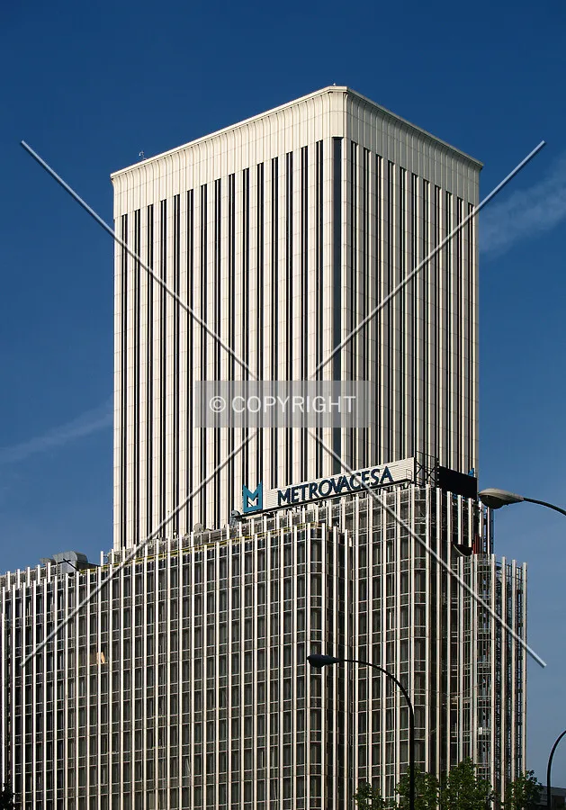 Rising over the AZCA buildings