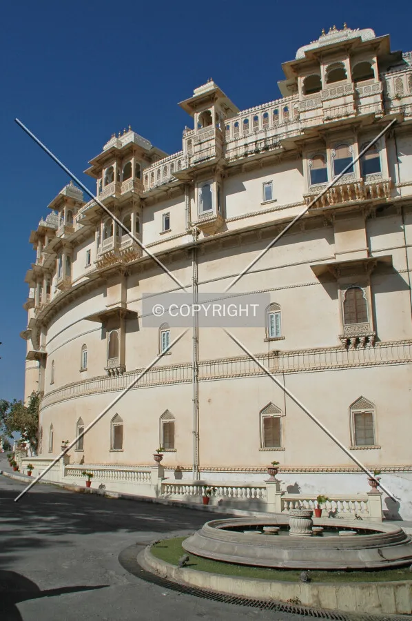 The curved southern facade