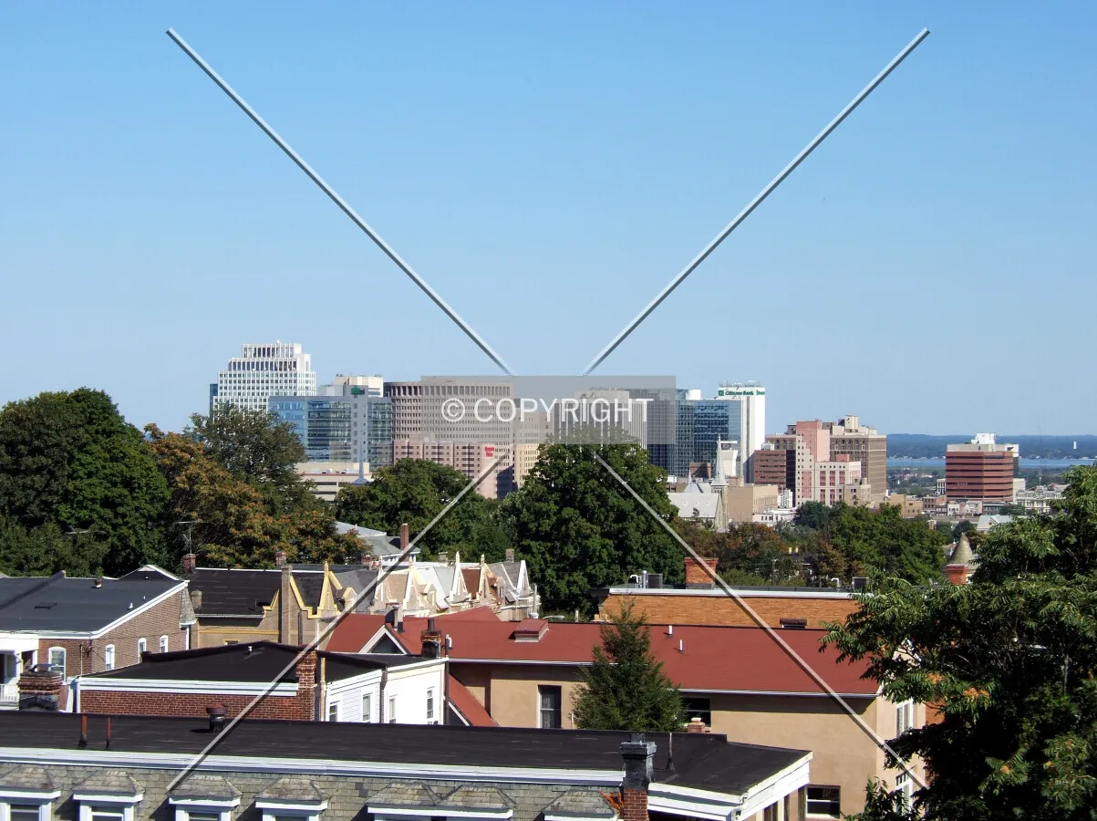 Downtown from the west