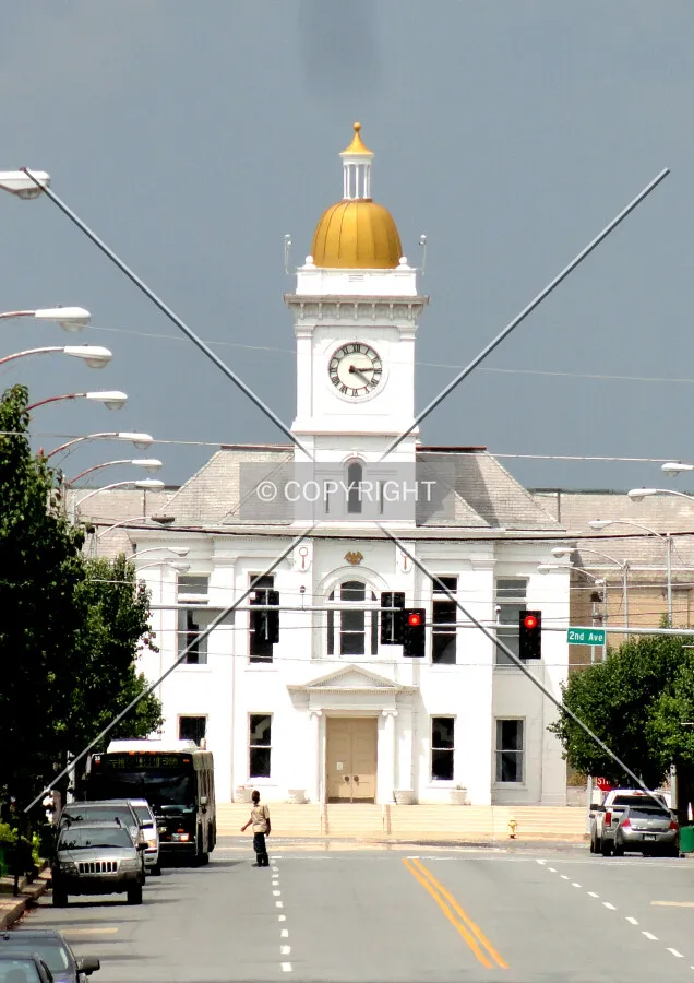 From the south across South Main Street