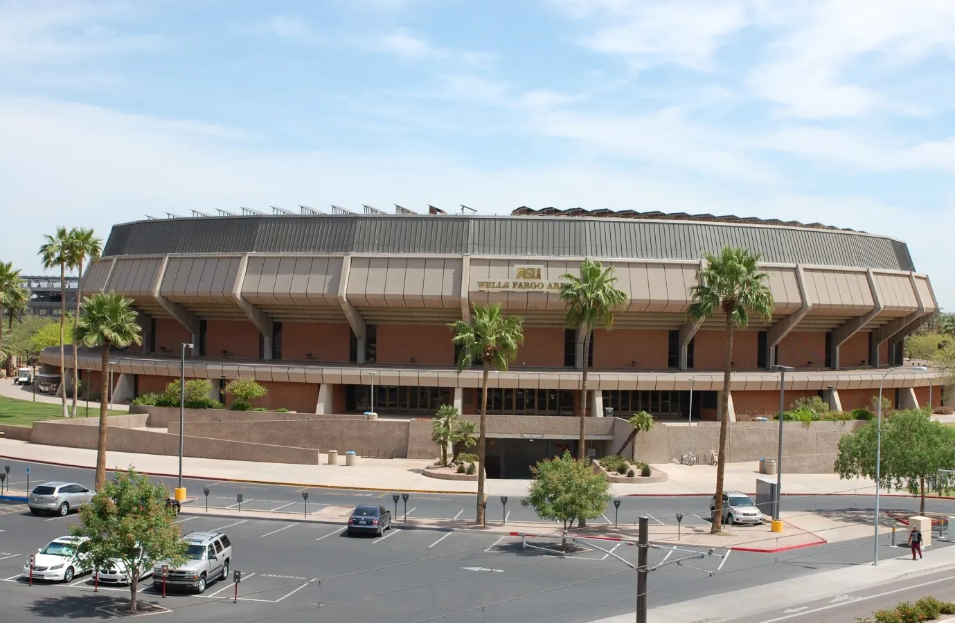 Elevated view from the west