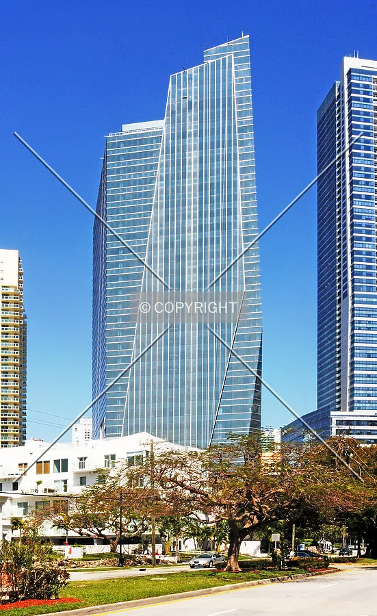 View from the south along Brickell Avenue