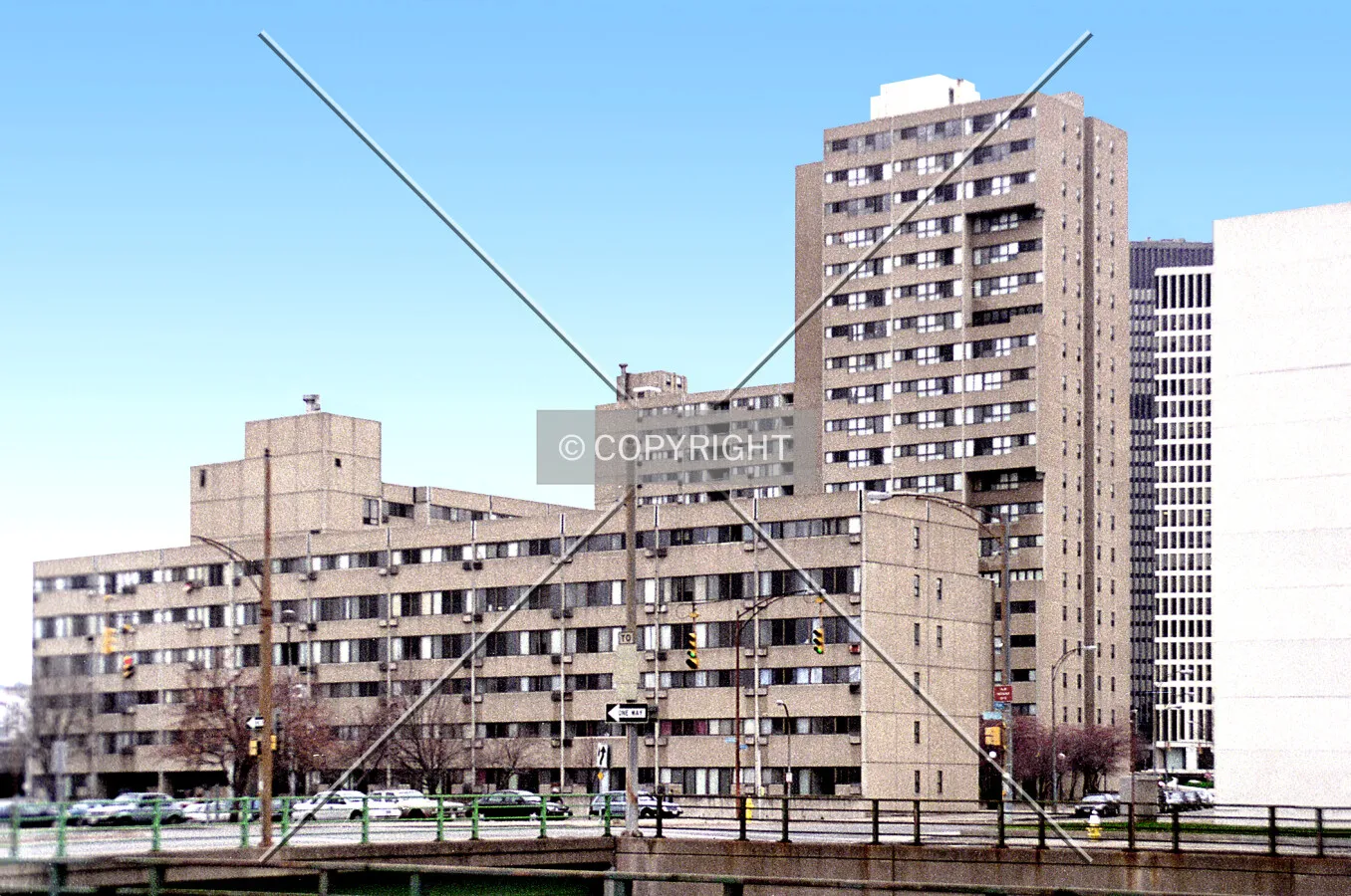 View from the northeast