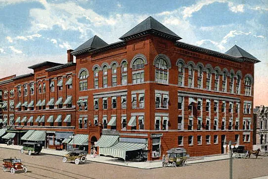 Vintage view from the southwest