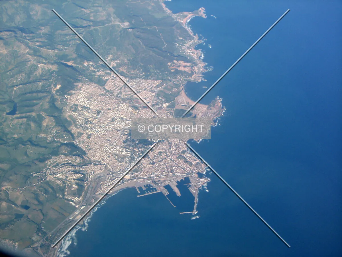 Aerial view from 30,000 feet