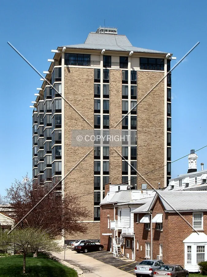 View to the north from 3rd Street SW