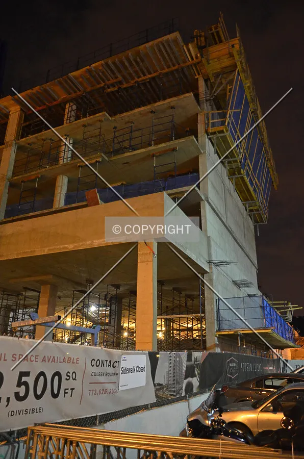 Looking up the northeastern corner; June 23, 2013