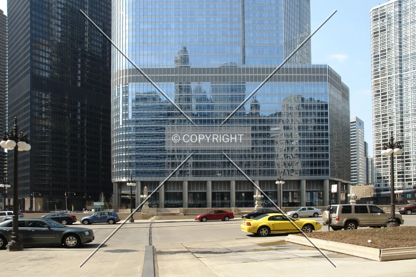 Glass facade of Trump tower