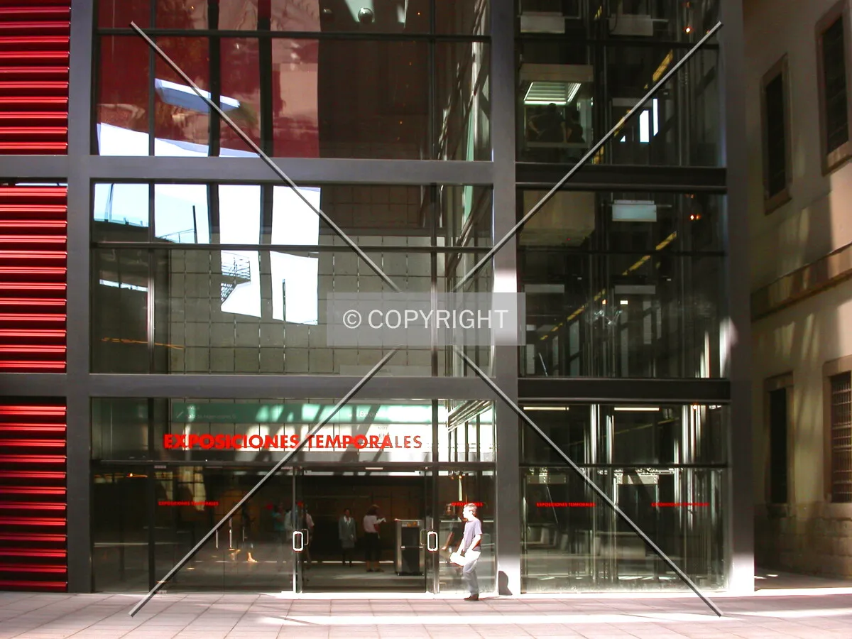Entrance area to the new building