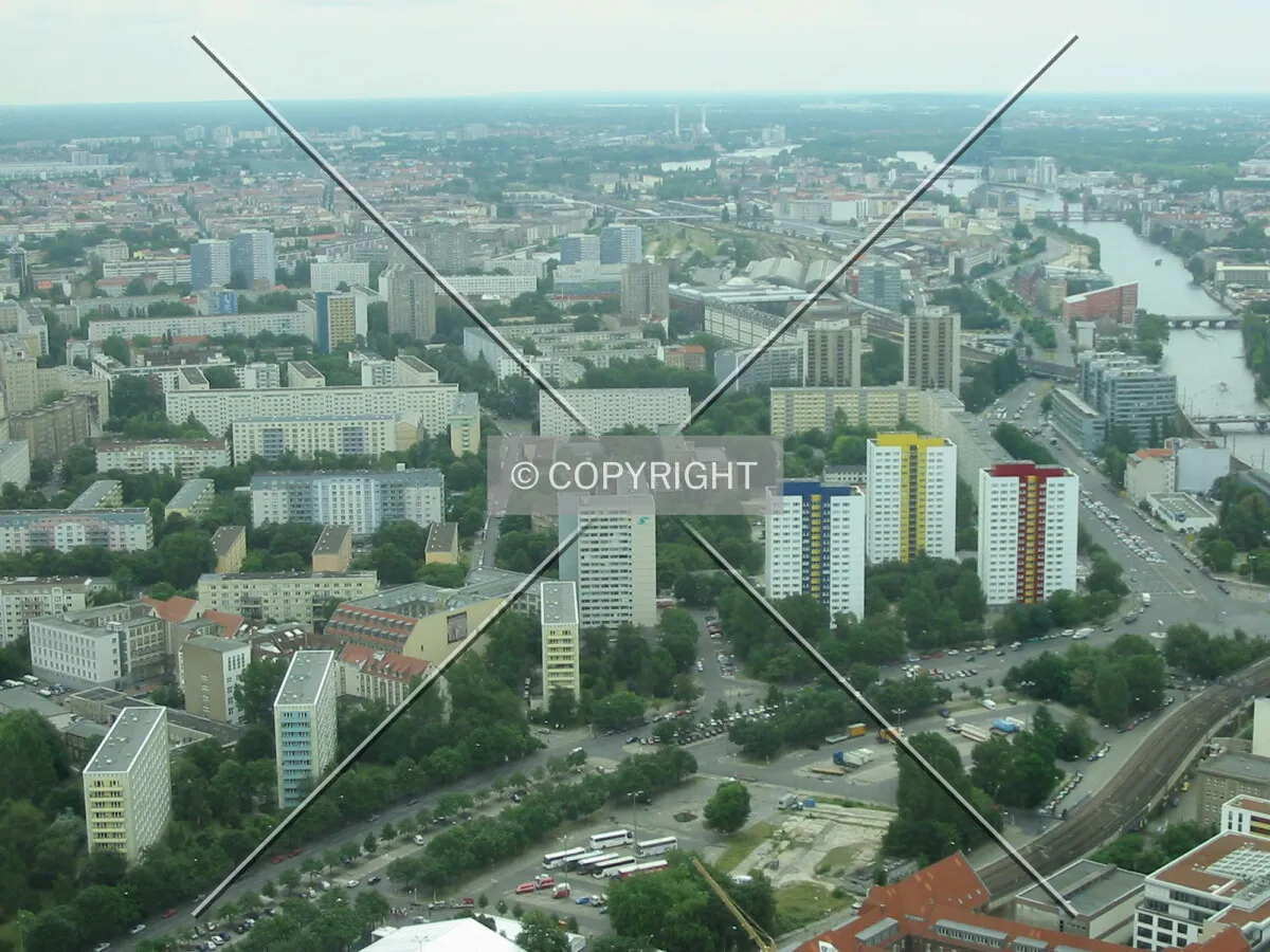 East Berlin seen from the TV-Tower