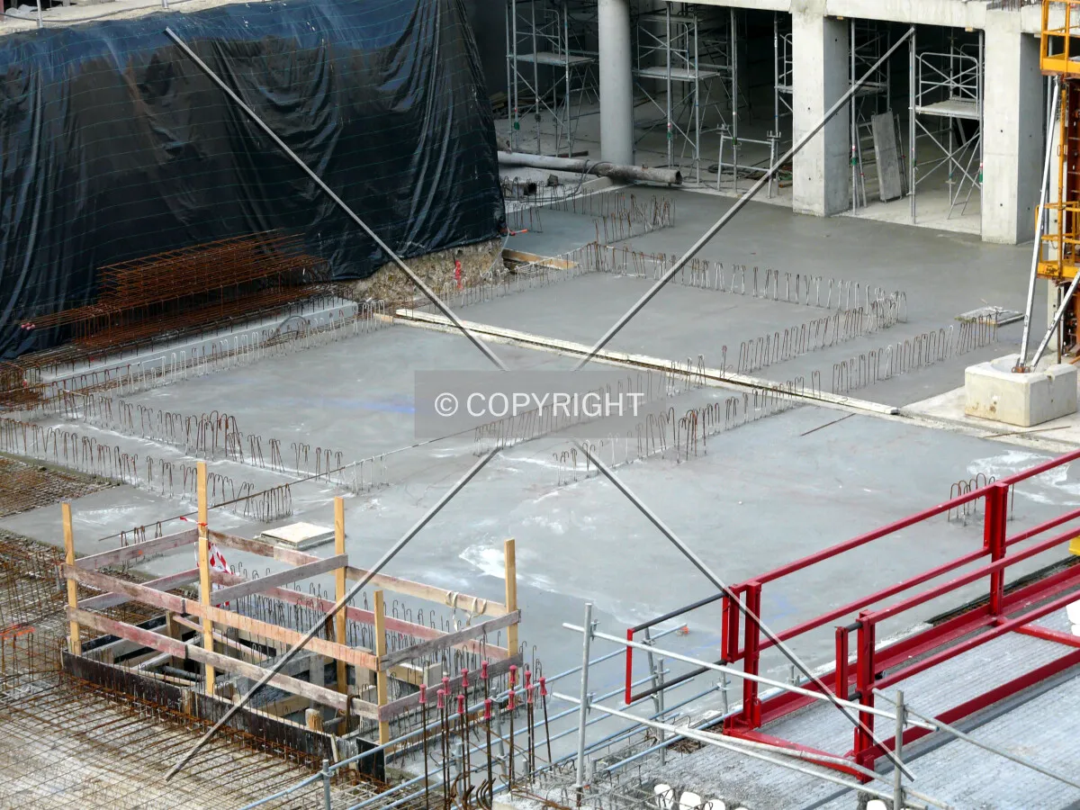 Mat just poured on the middle of the site