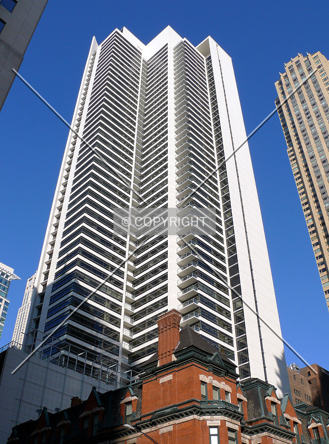 View from the corner of Chicago Avenue at Wabash Avenue