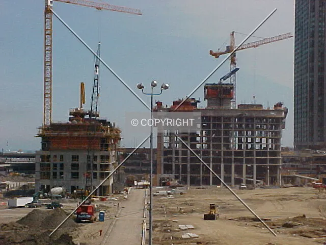 Looking east from Columbus Drive. The Lancaster is straight ahead with The Shoreham under construction off to the left